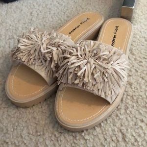 Dirty laundry sandals